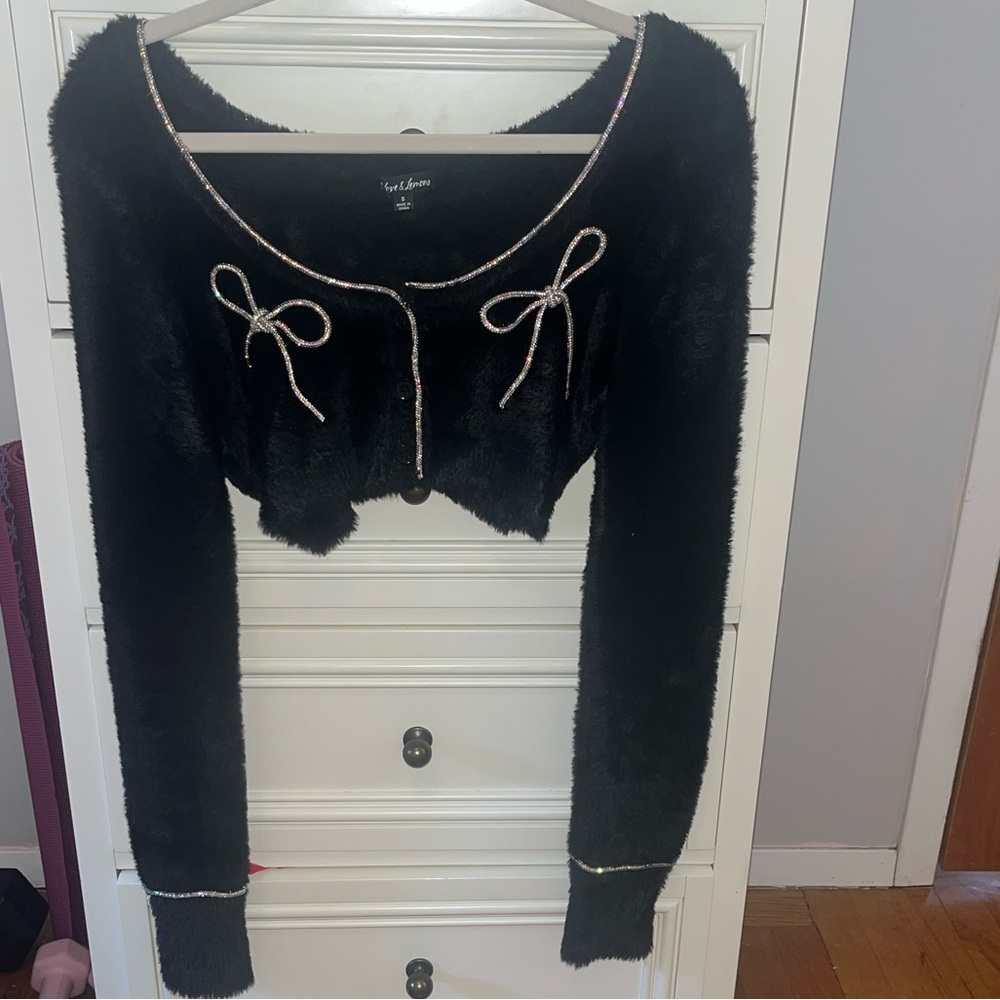 For Love and Lemons Vivienne Cropped Cardigan